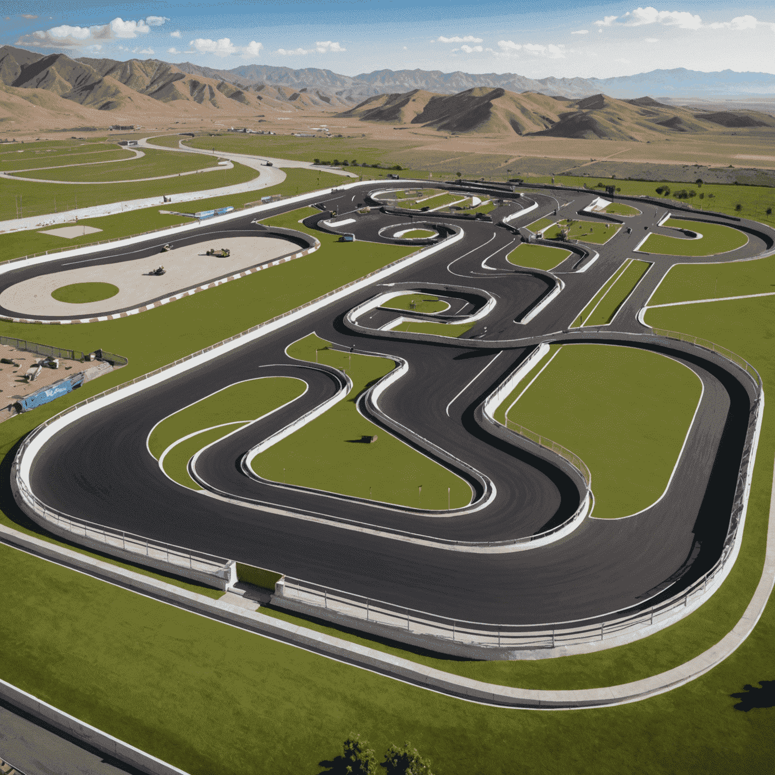 Imagen de las modernas instalaciones y pista de go-karts de Karting 1Win en Perú, diseñadas para corredores novatos y experimentados.