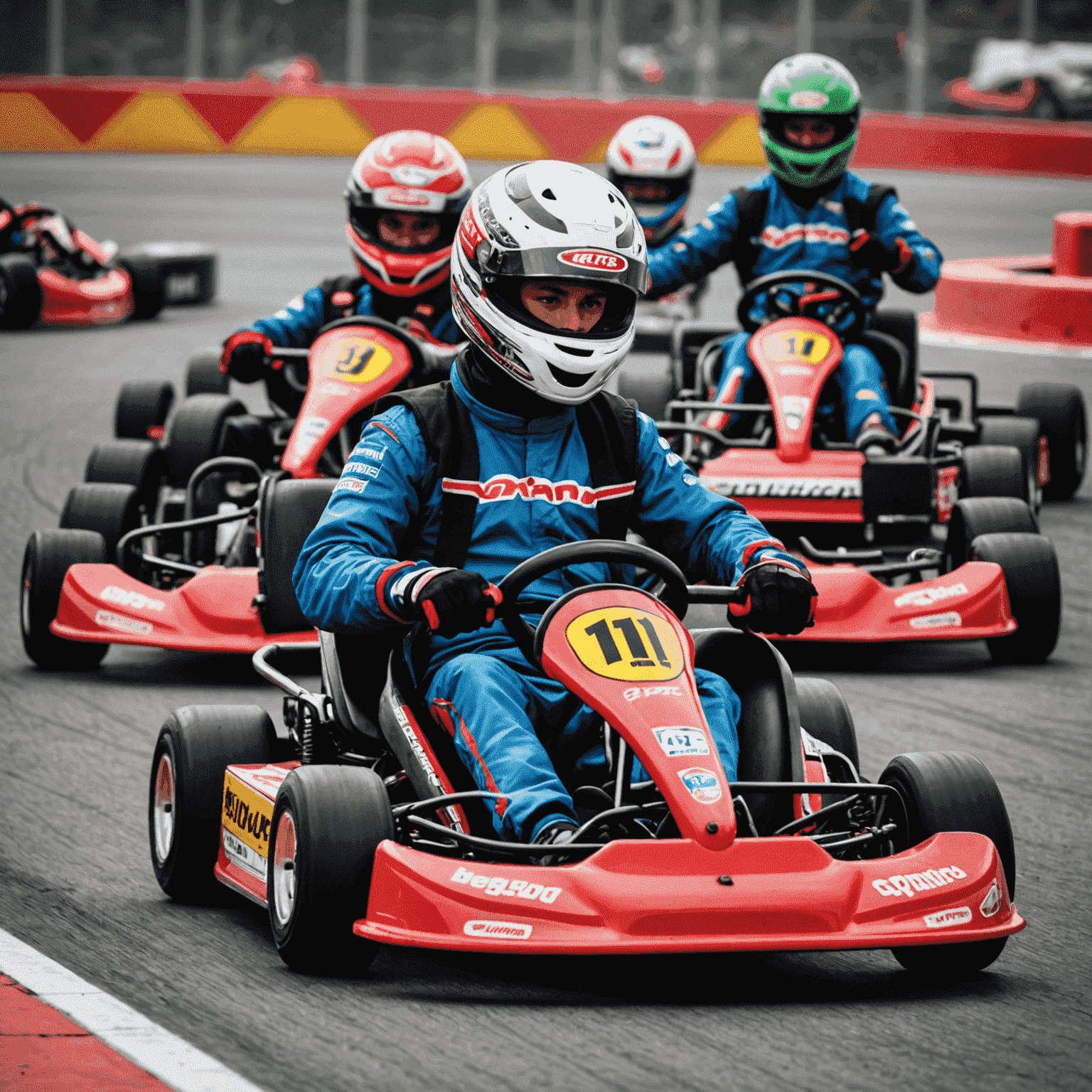 Imagen de un evento de carreras de go-karts en Karting 1Win en Perú