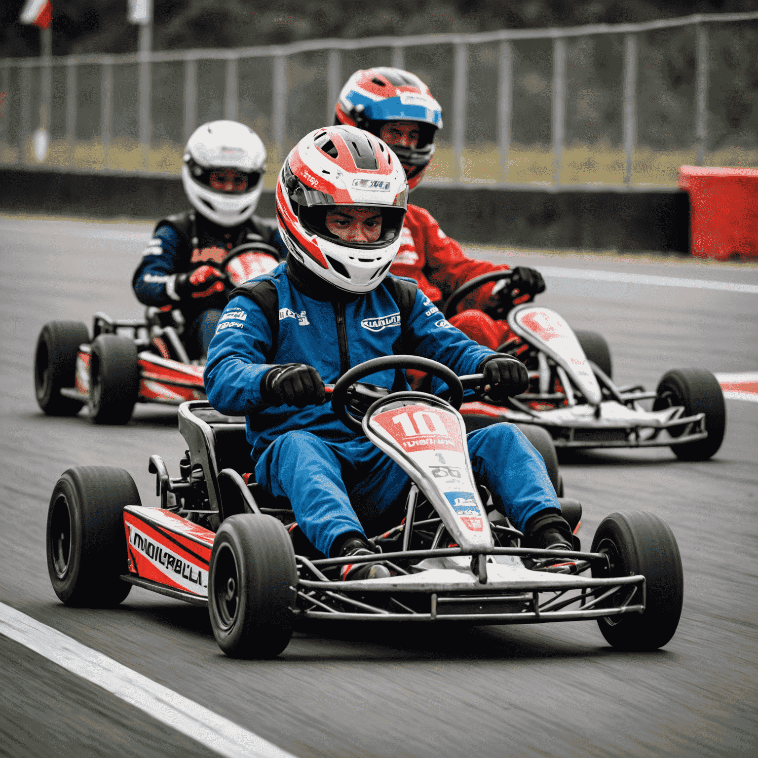 Imagen de un evento o competencia emocionante de go-karts en Karting 1Win en Perú, con corredores de todos los niveles de habilidad participando.